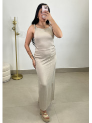 Vestido lino largo