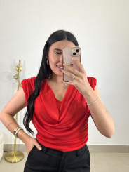 Top Elena rojo
