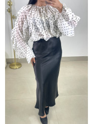 Blusa lunar blanco