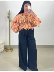 Blusa lunar naranja