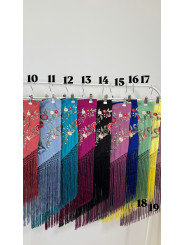 Manton flamenca fleco largo