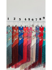 Manton flamenca fleco largo