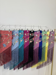 Manton flamenca fleco largo