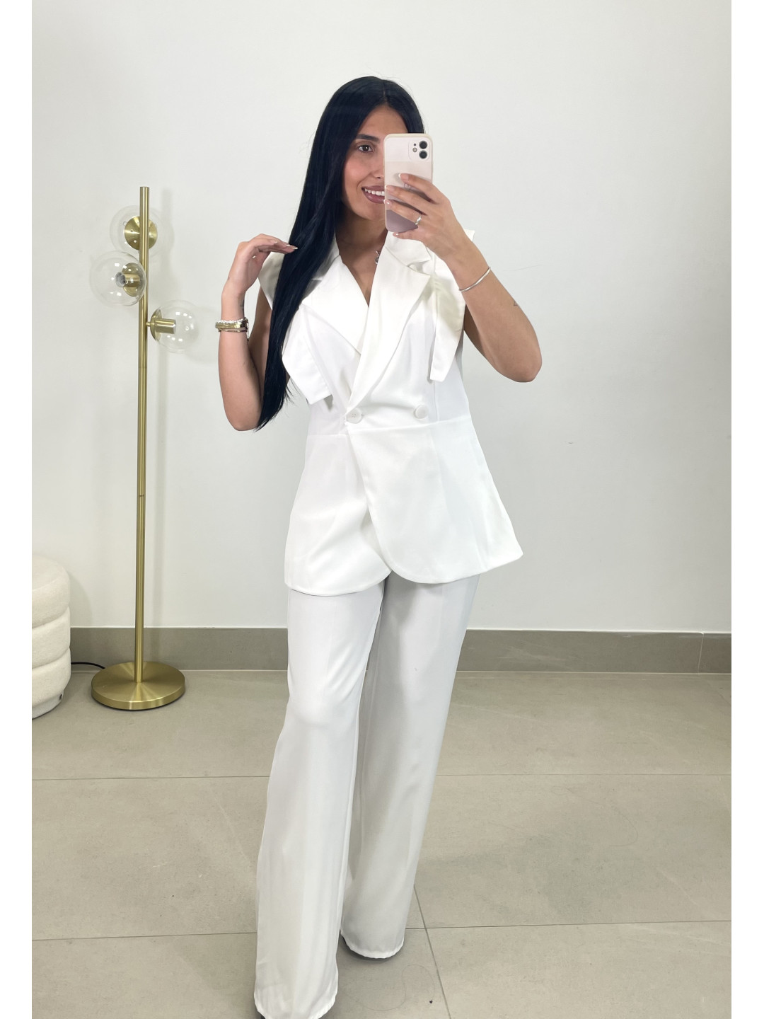 Conjunto blanca blanco