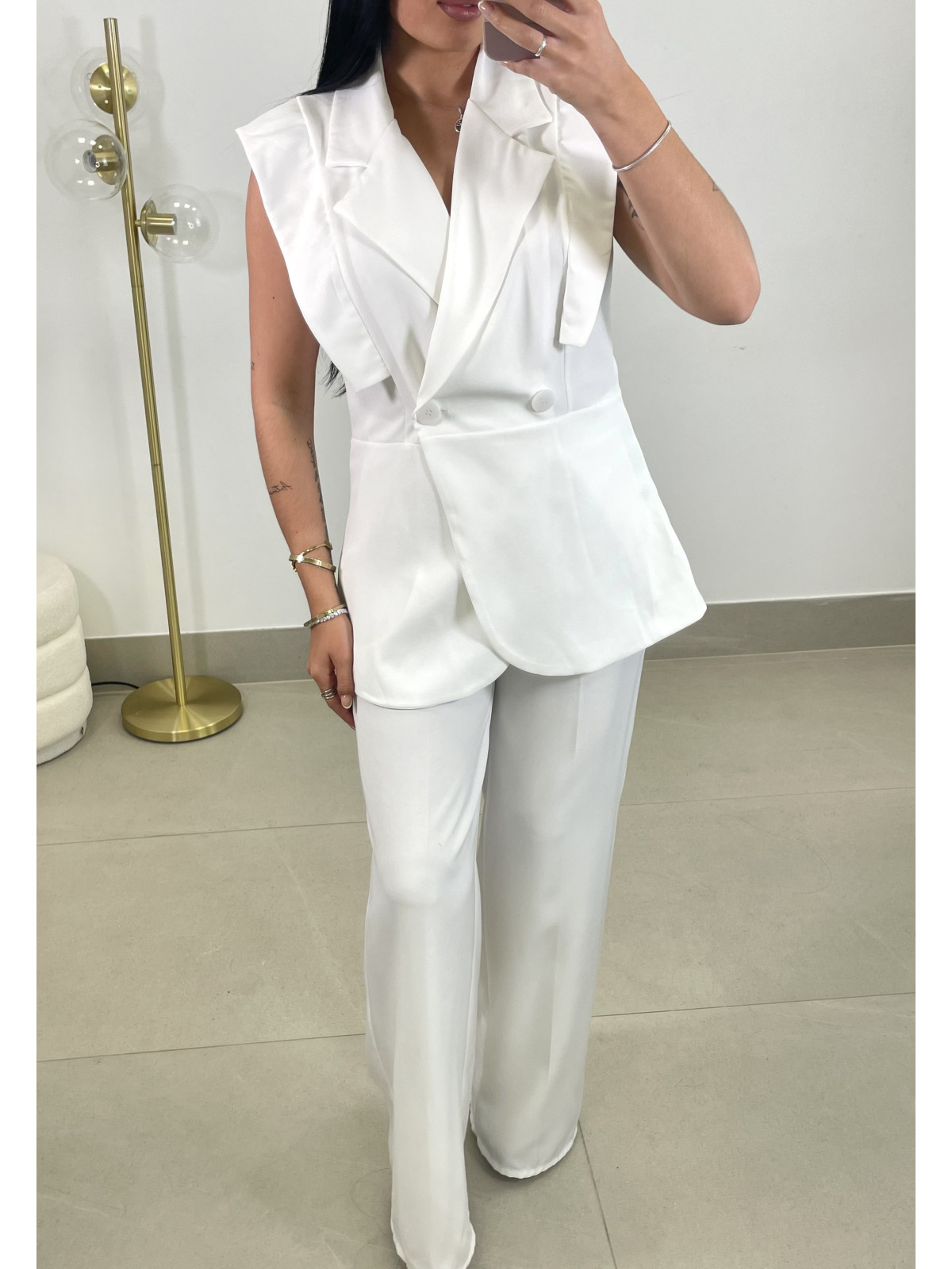 Conjunto blanca blanco