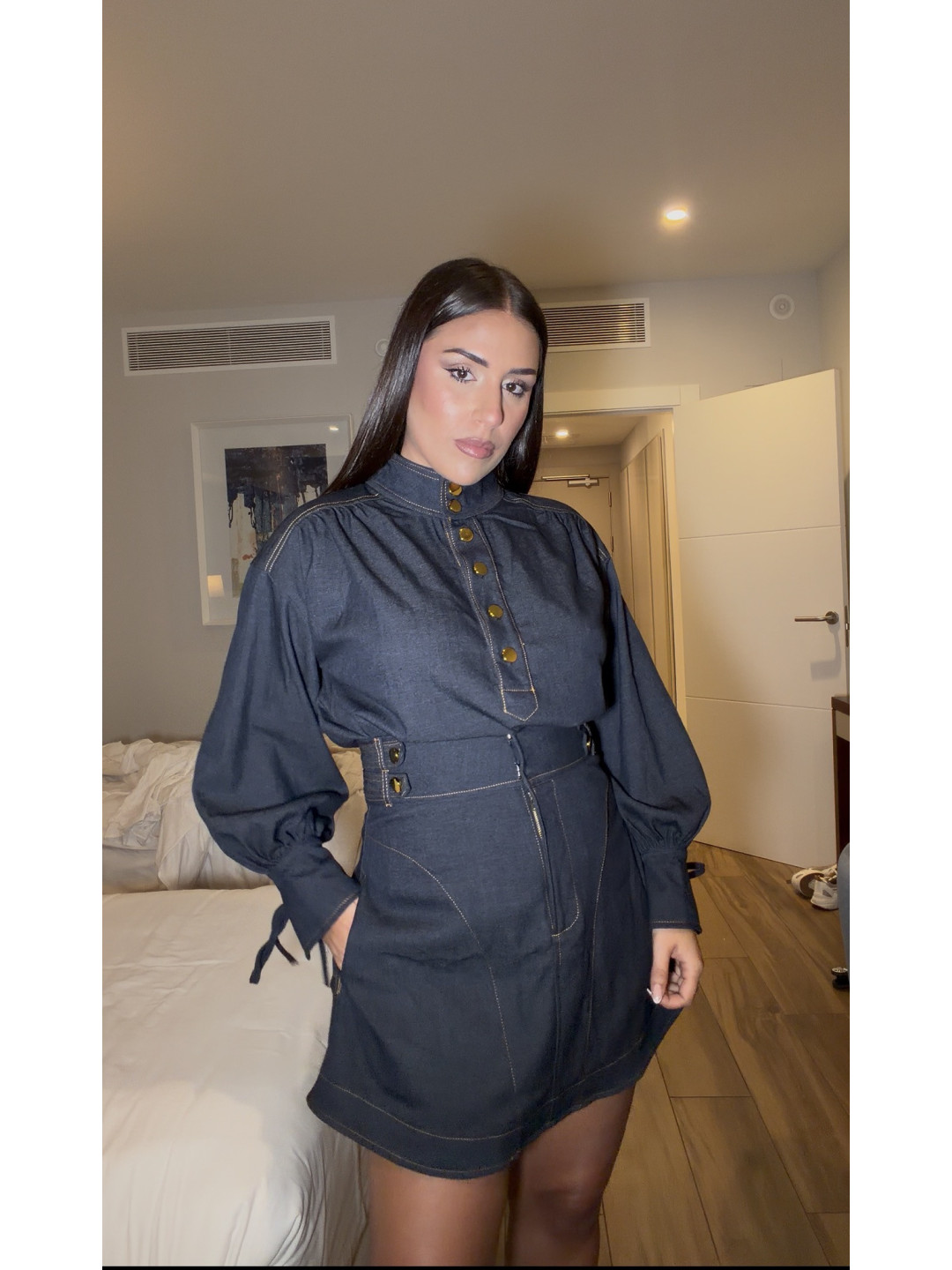 CONJUNTO DOS PIEZAS DENIM EXCLUSIVE