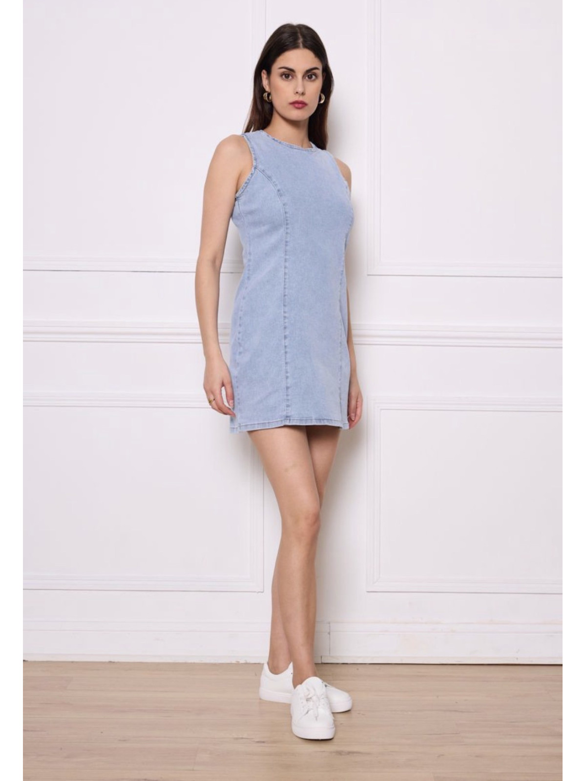VESTIDO CORTO DENIM