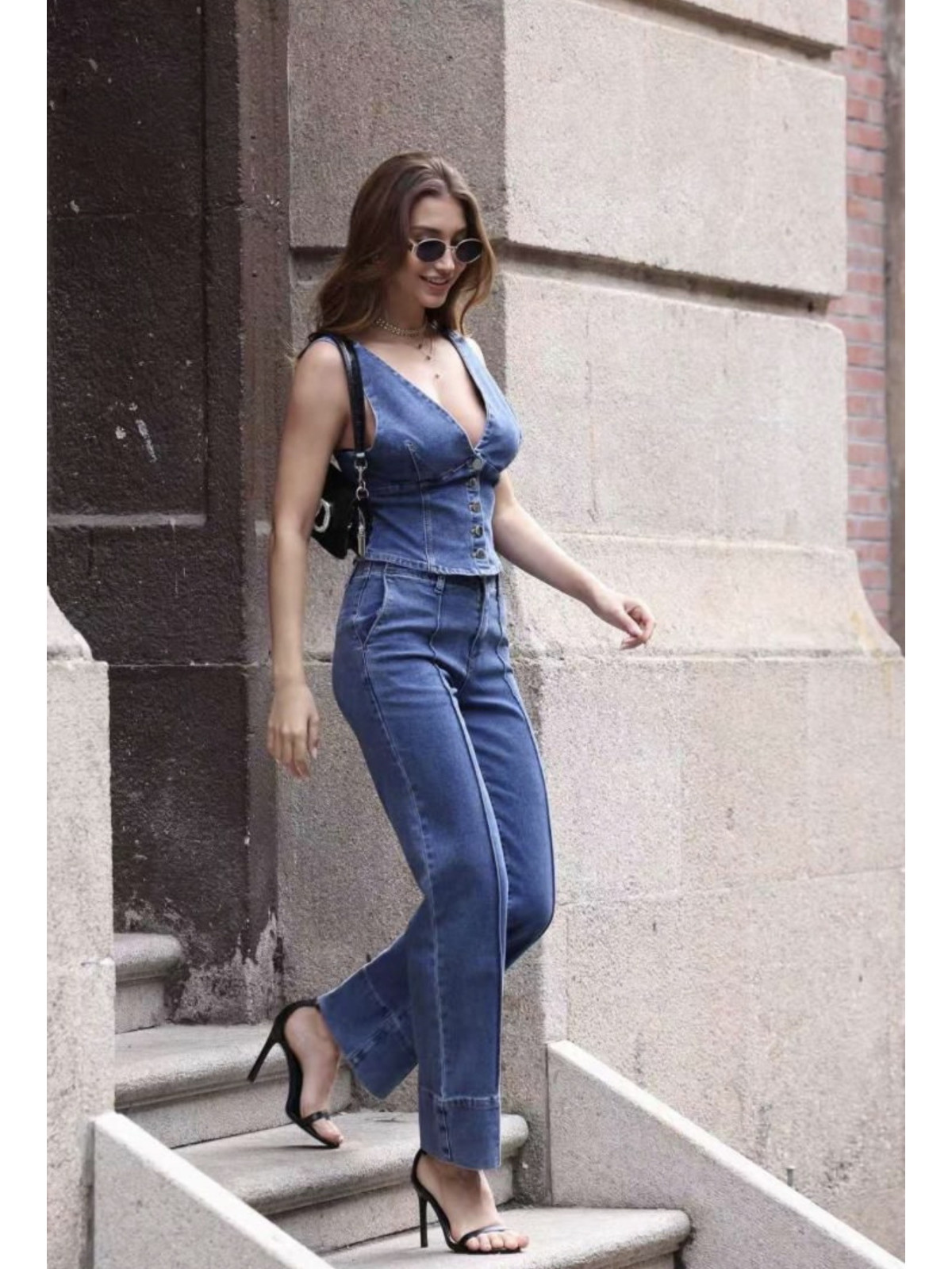 PANTALÓN DENIM TOTAL LOOK MARTA