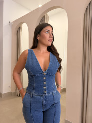 TOP DENIM TOTAL LOOK MARTA