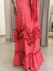 Bata Marisma rosa frambuesa con lunar tomado