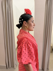 Bata Marisma rosa frambuesa con lunar tomado