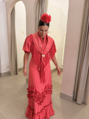 Bata Marisma rosa frambuesa con lunar tomado