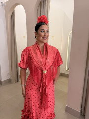 Bata Marisma rosa frambuesa con lunar tomado