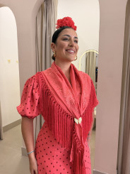 Bata Marisma rosa frambuesa con lunar tomado