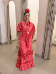 Bata Marisma rosa frambuesa con lunar tomado