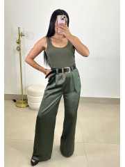 mono combinado detalle cinturon verde