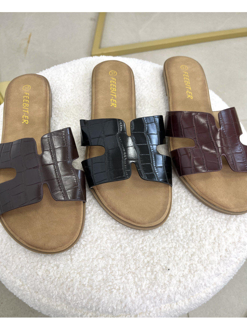 Pala H efecto piel cocodrilo