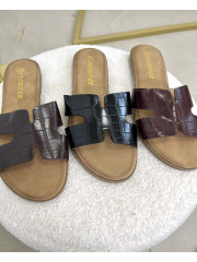 Pala H efecto piel cocodrilo