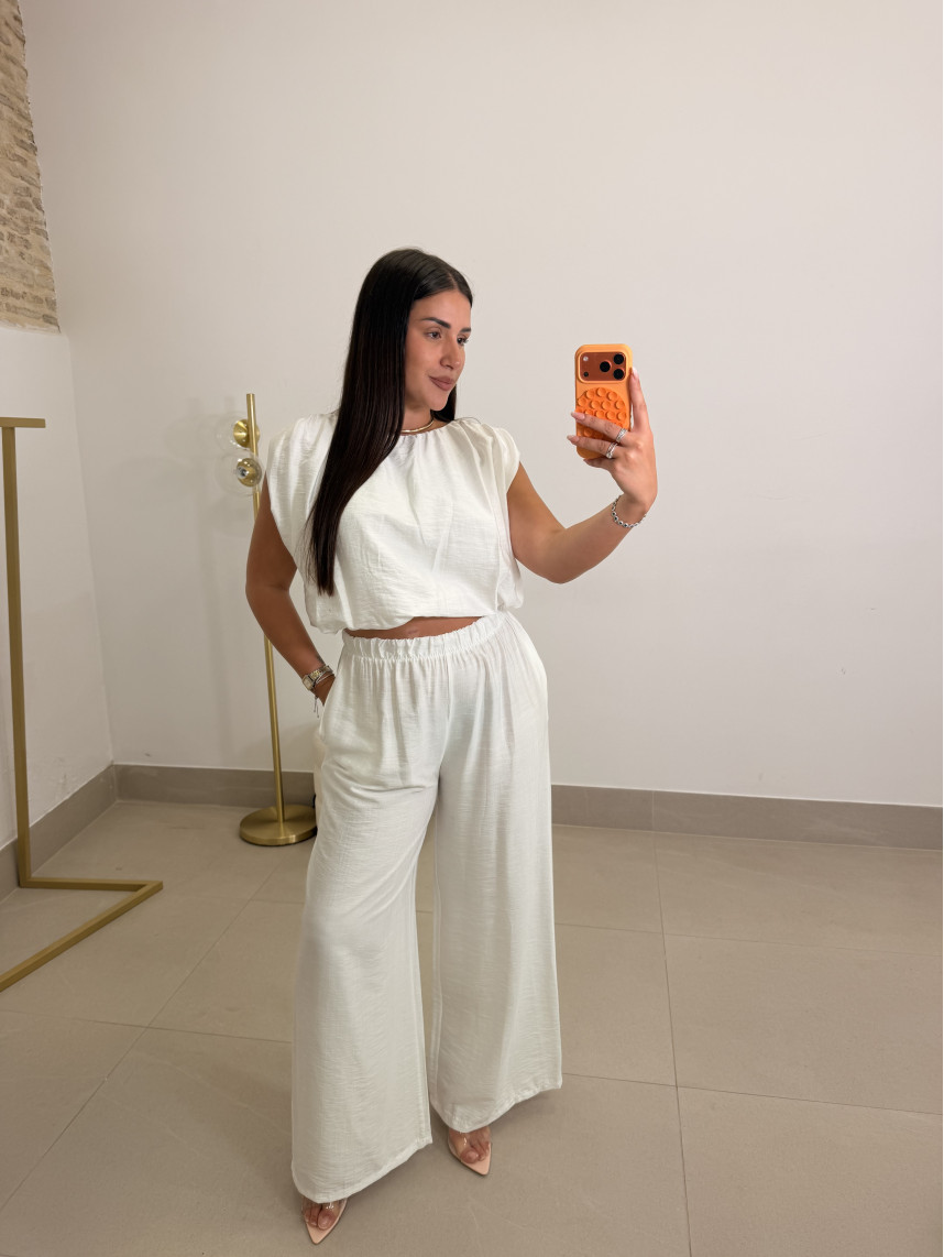 conjunto Marta blanco