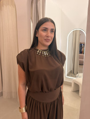 Conjunto selena marron