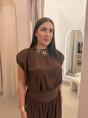 Conjunto selena marron