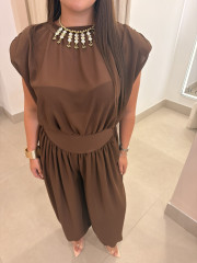 Conjunto selena marron