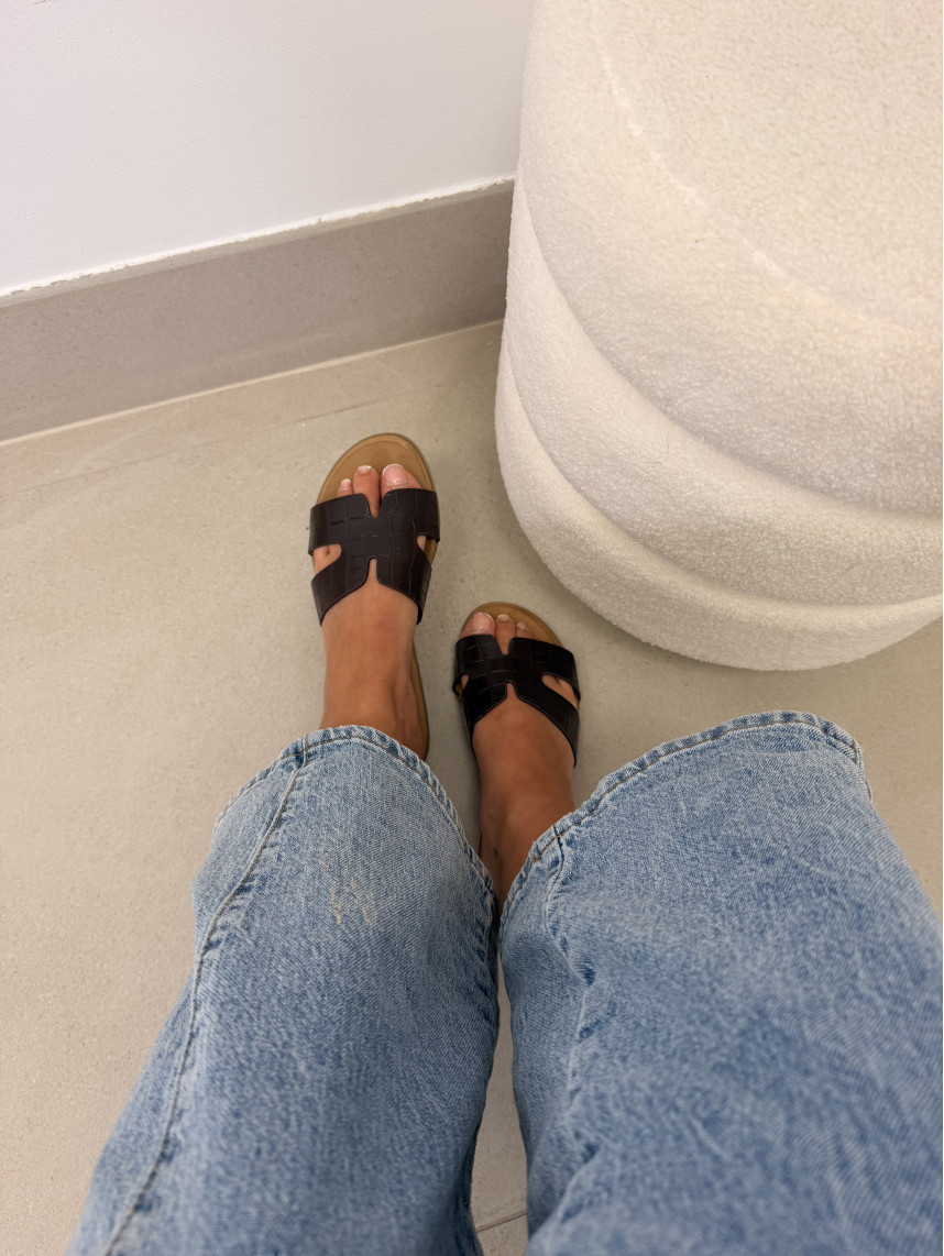 Pala H efecto piel cocodrilo