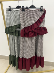 falda cuadros pequeños piquillo incluido