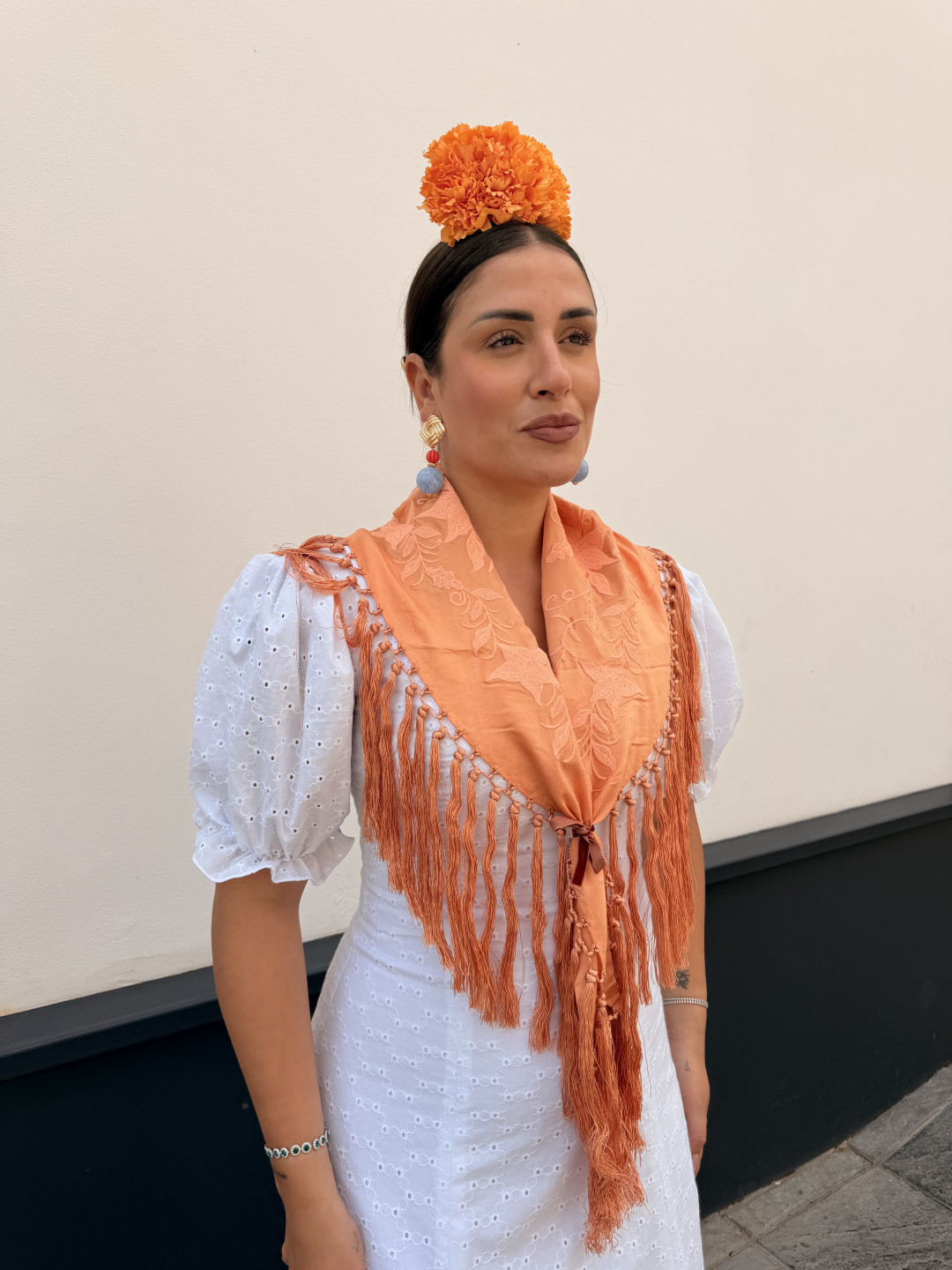 Bata marisma perforada blanca