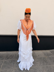 Bata marisma perforada blanca