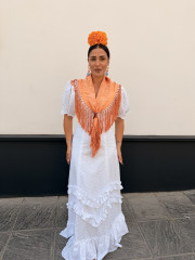 Bata marisma perforada blanca