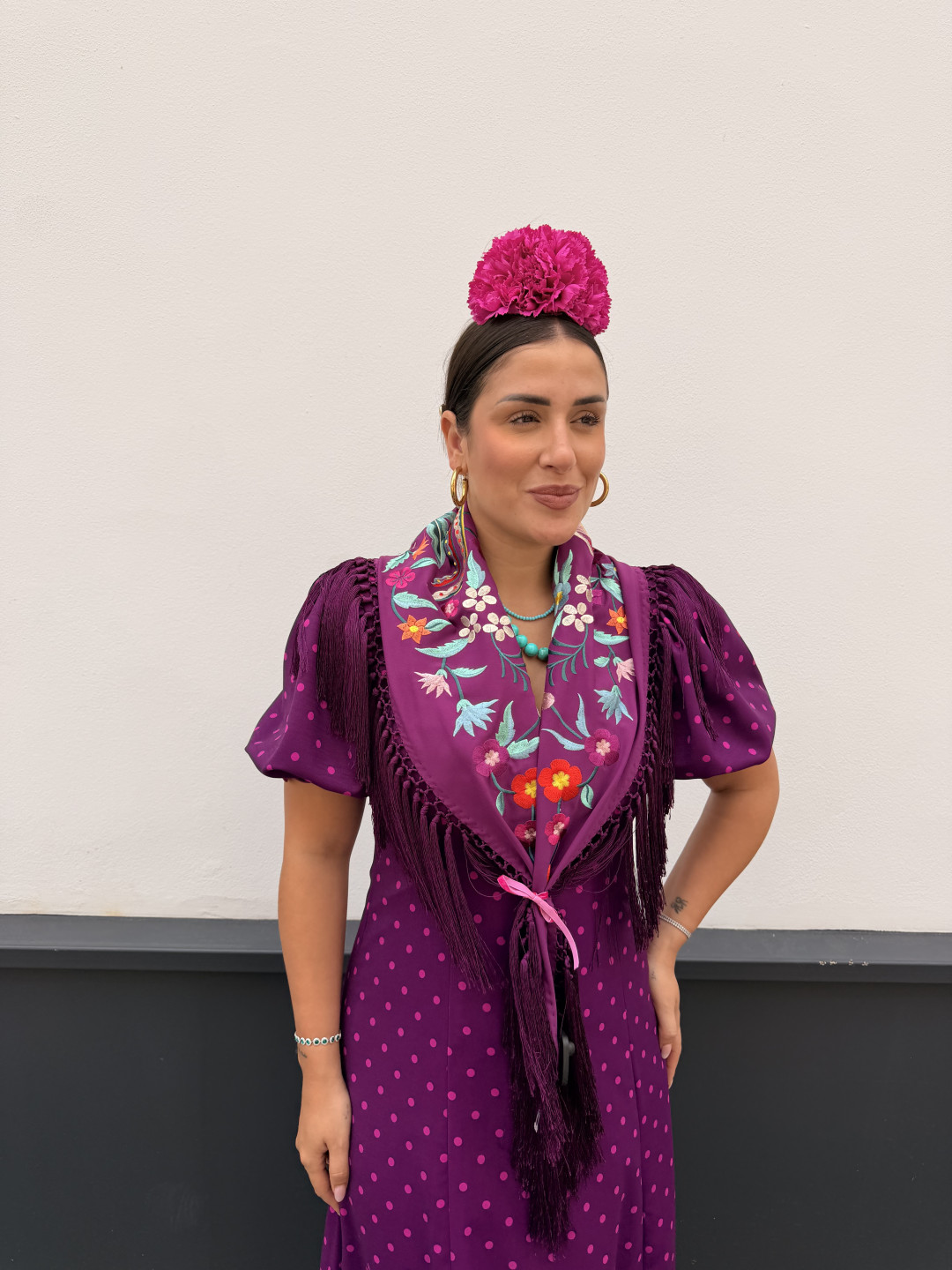 Manton marisma bugambilla flores