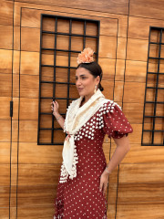 Manton beige madroño