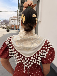 Manton beige madroño