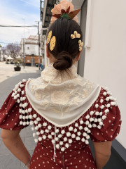 Manton beige madroño