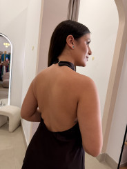 Top lencero cuello halter asimetrico
