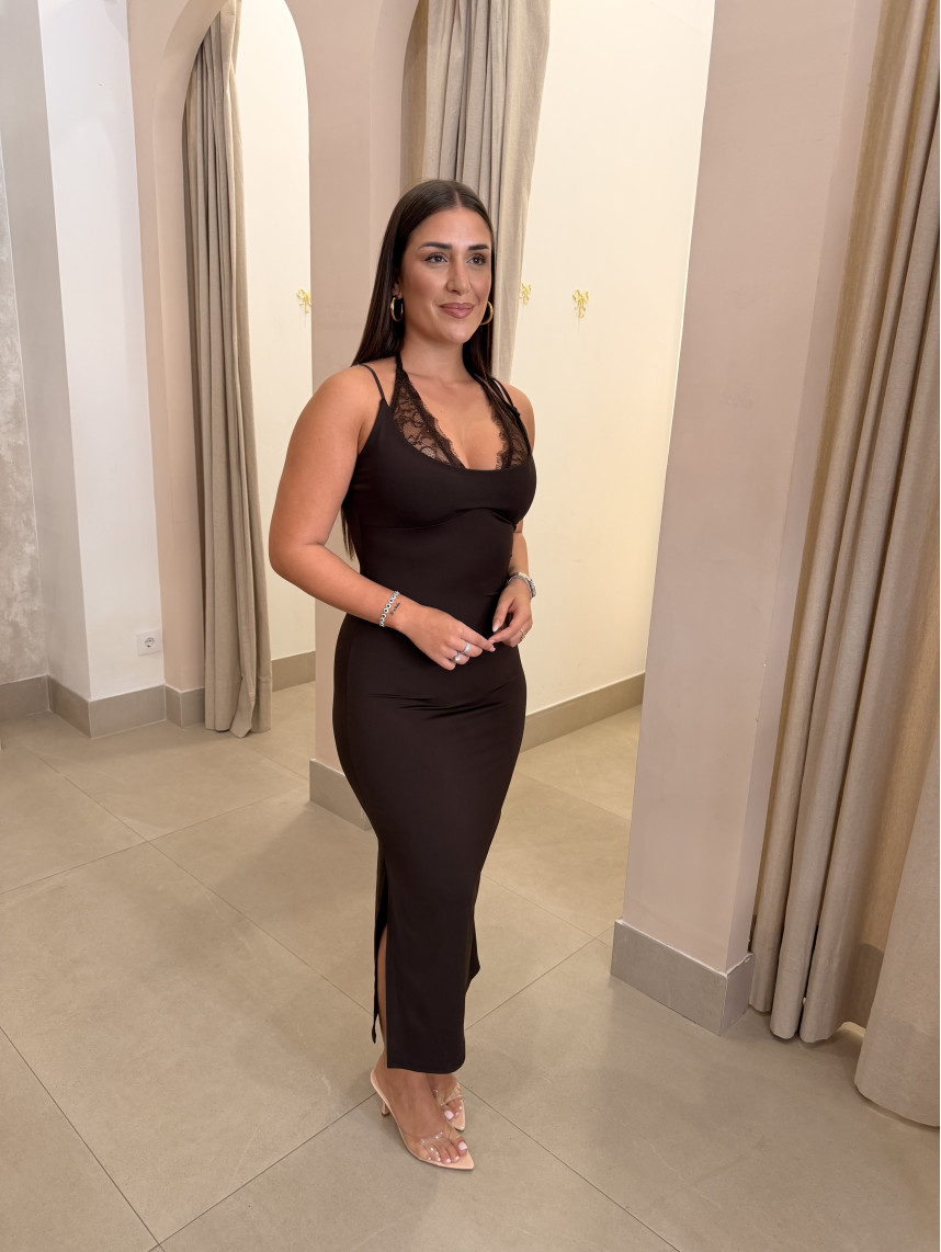 Vestido mia marron