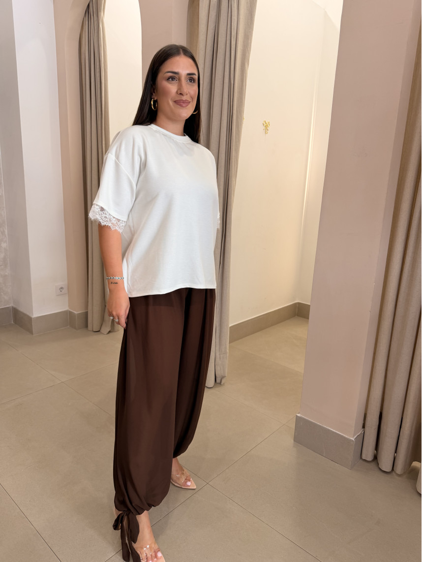 Pantalon globo semitransparente/REPOSICION