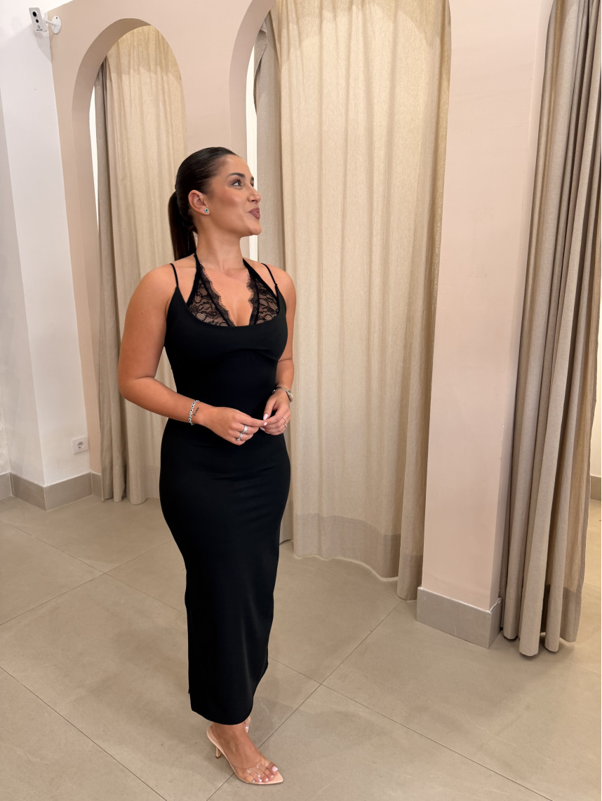 vestido mia negro