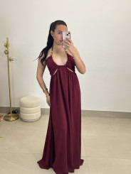 vestido atenas tinto