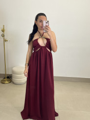 vestido atenas tinto