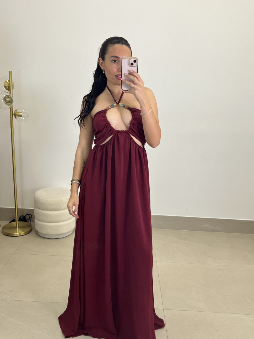 vestido atenas tinto