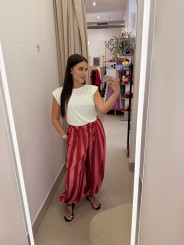 Pantalon globo rayas
