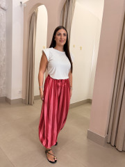 Pantalon globo rayas