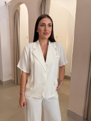 Conjunto Carmen crema