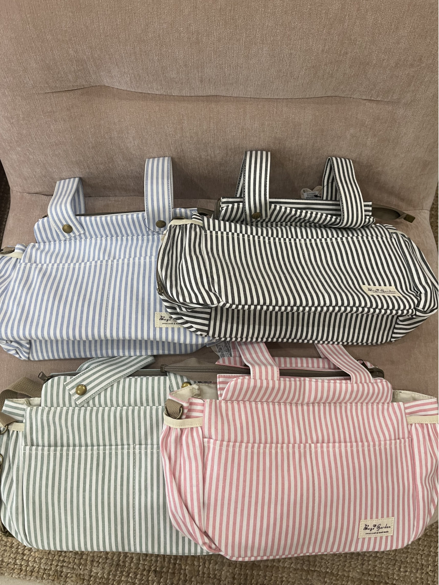Bolso de bebe rayas (Tela)