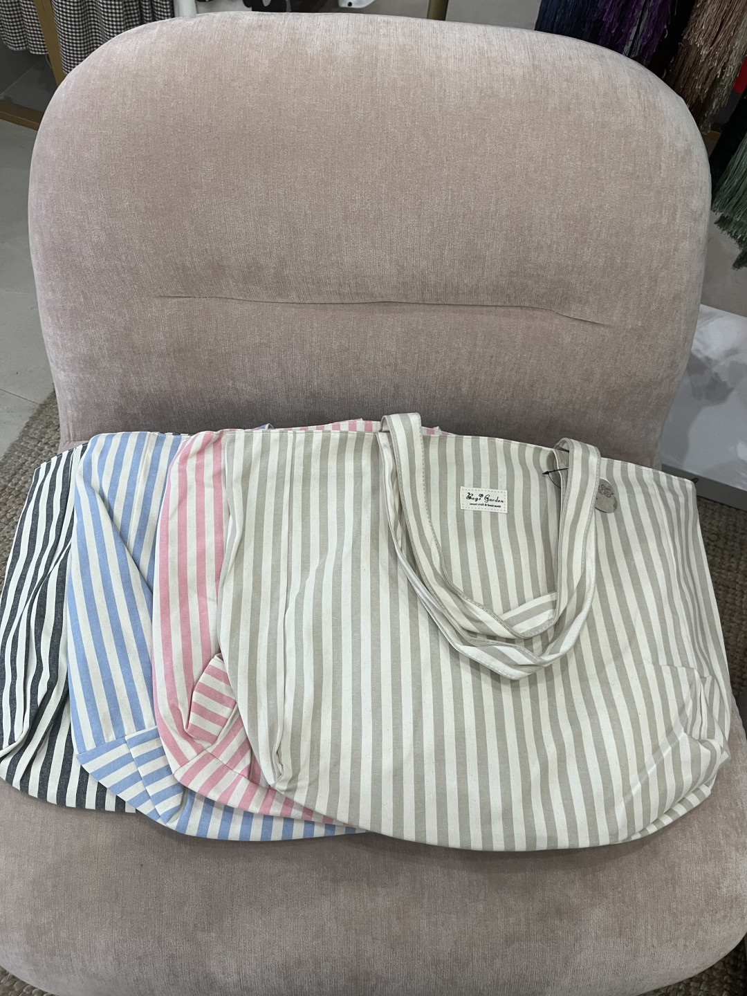 Bolsa de viajes rayas