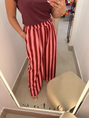 Pantalon fluido rayas