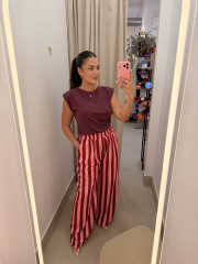 Pantalon fluido rayas