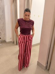 Pantalon fluido rayas